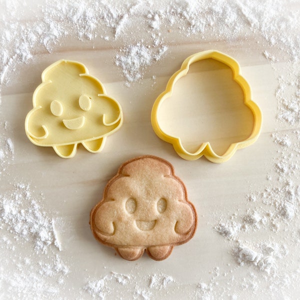 Cookie cutter and stamp multi-size:  Funny poop *392