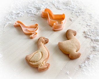 Cookie cutter and stamp multi-size:  Goose *290