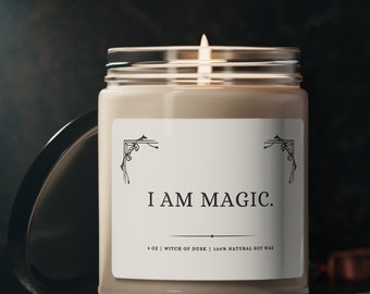 I Am Magic Witch Filigree Manifestation Candle
