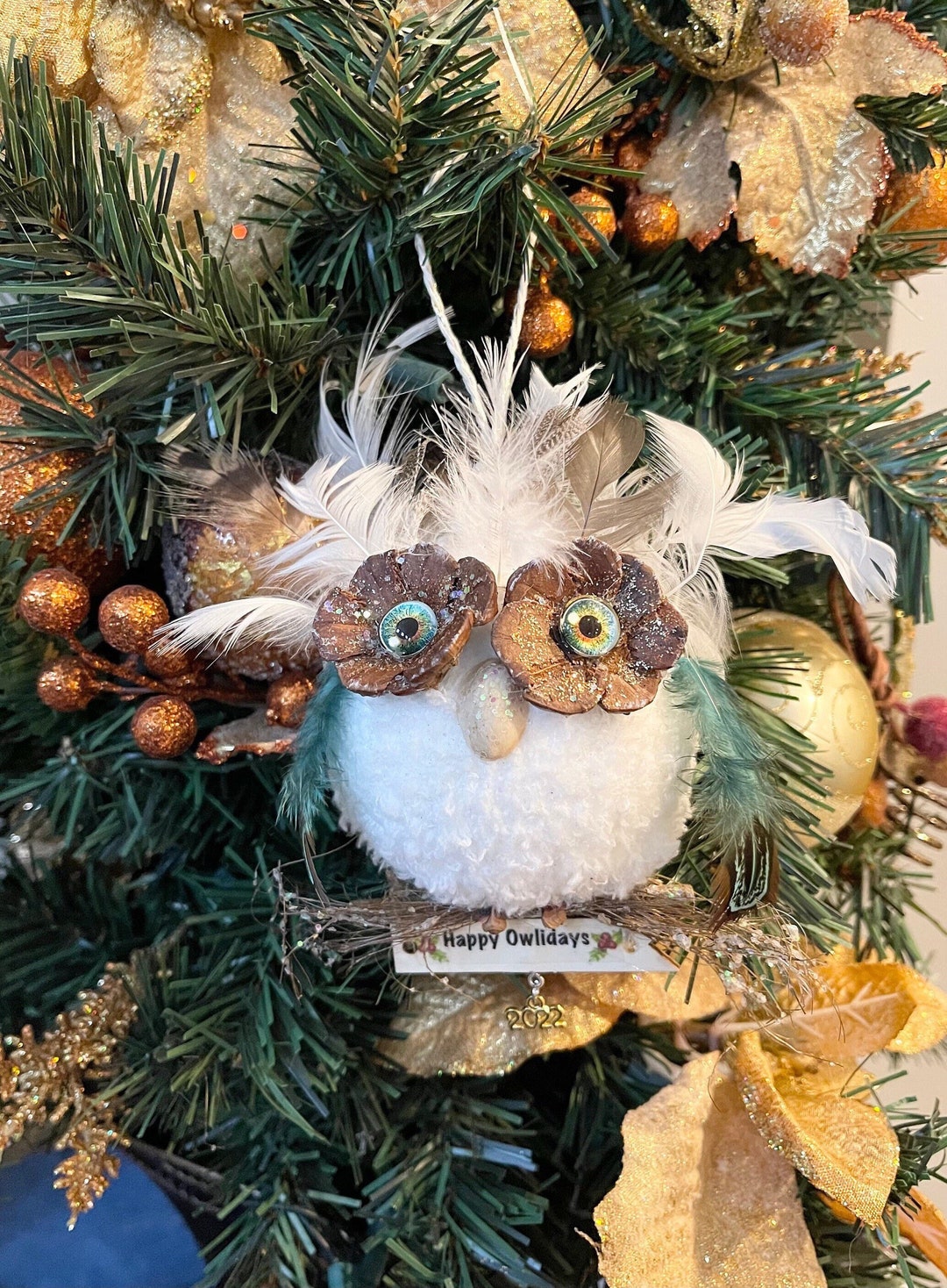 Owl Christmas Ornament, 2023 Owl Ornament, Owl Christmas Ornament