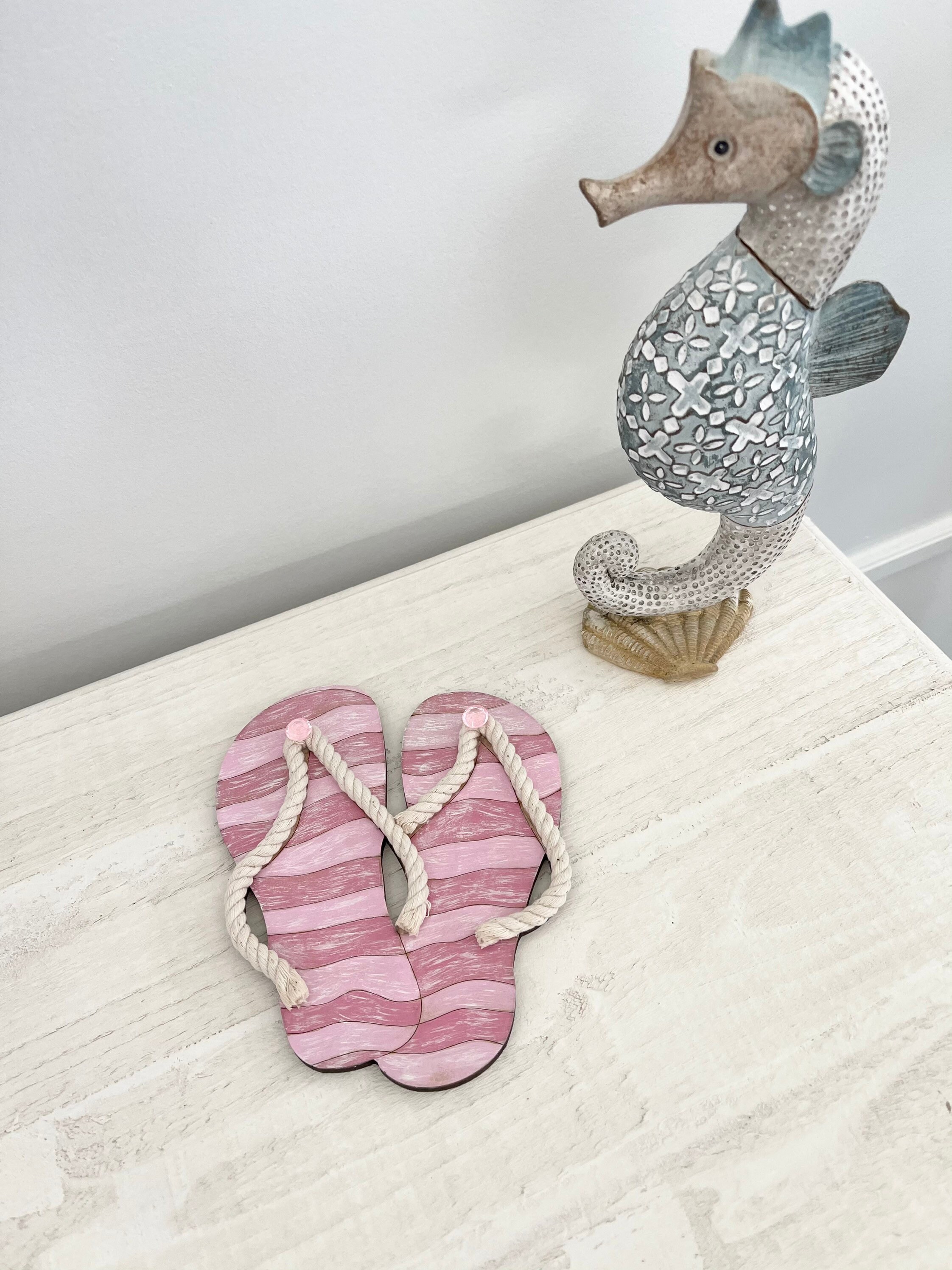 Beach Flip Flop Decor, Beach Wood Flip Flop Decor, Wood Flip Flop Sign