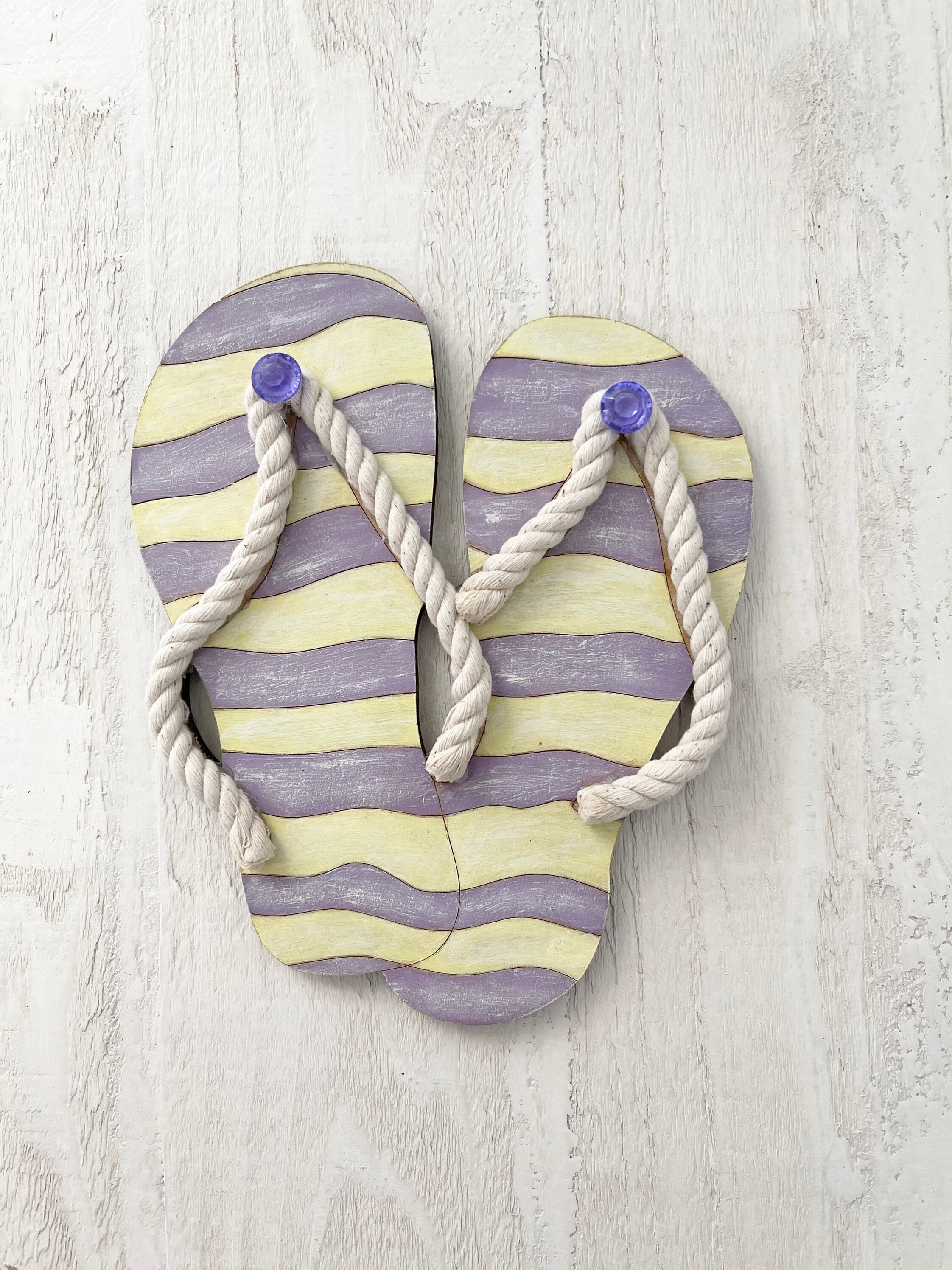 Beach Flip Flop Decor, Beach Wood Flip Flop Decor, Wood Flip Flop Sign