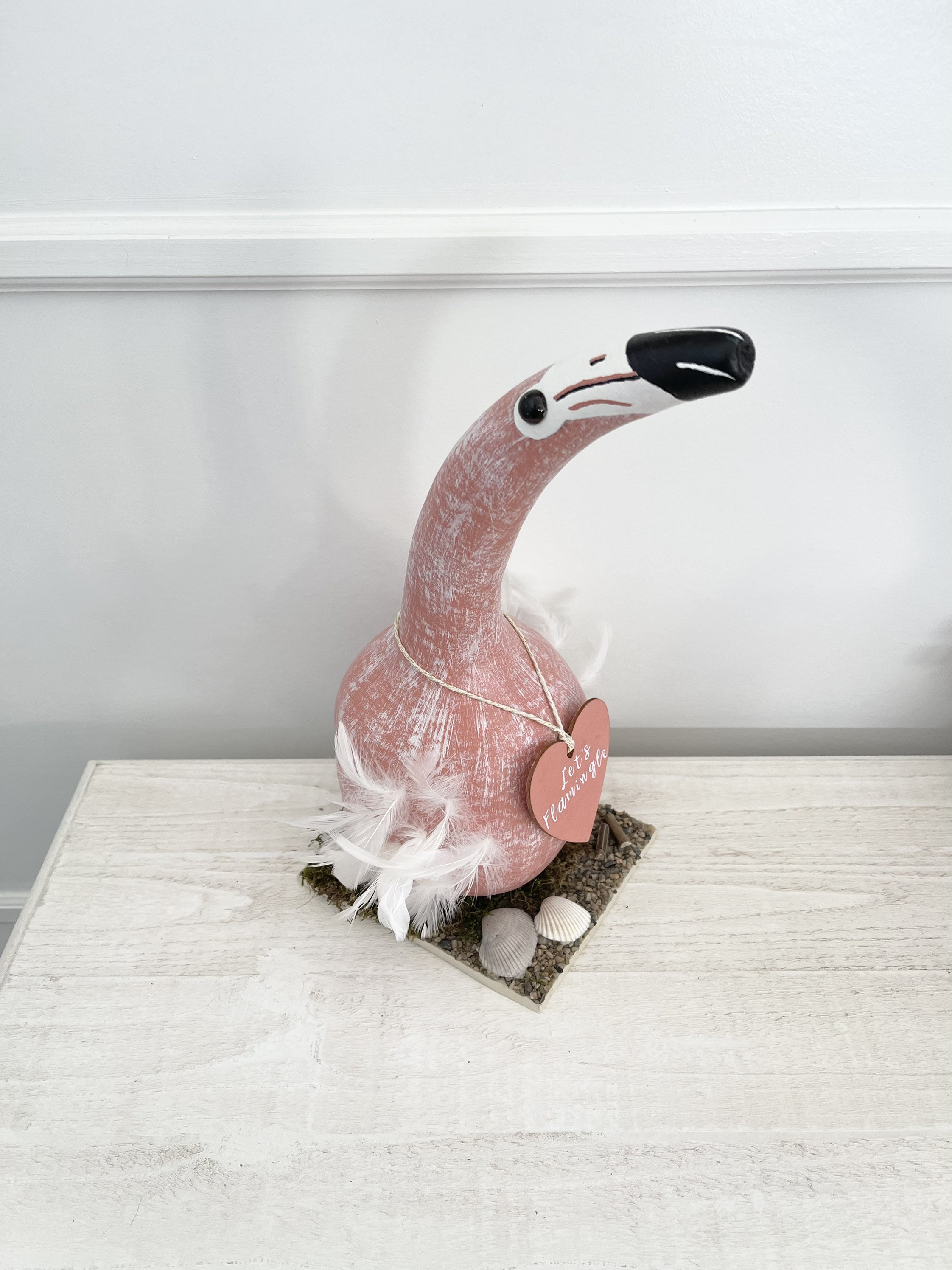 Flamingo Gourd, Flamingo Decor, Flamingo Gift, Tropical Flamingo