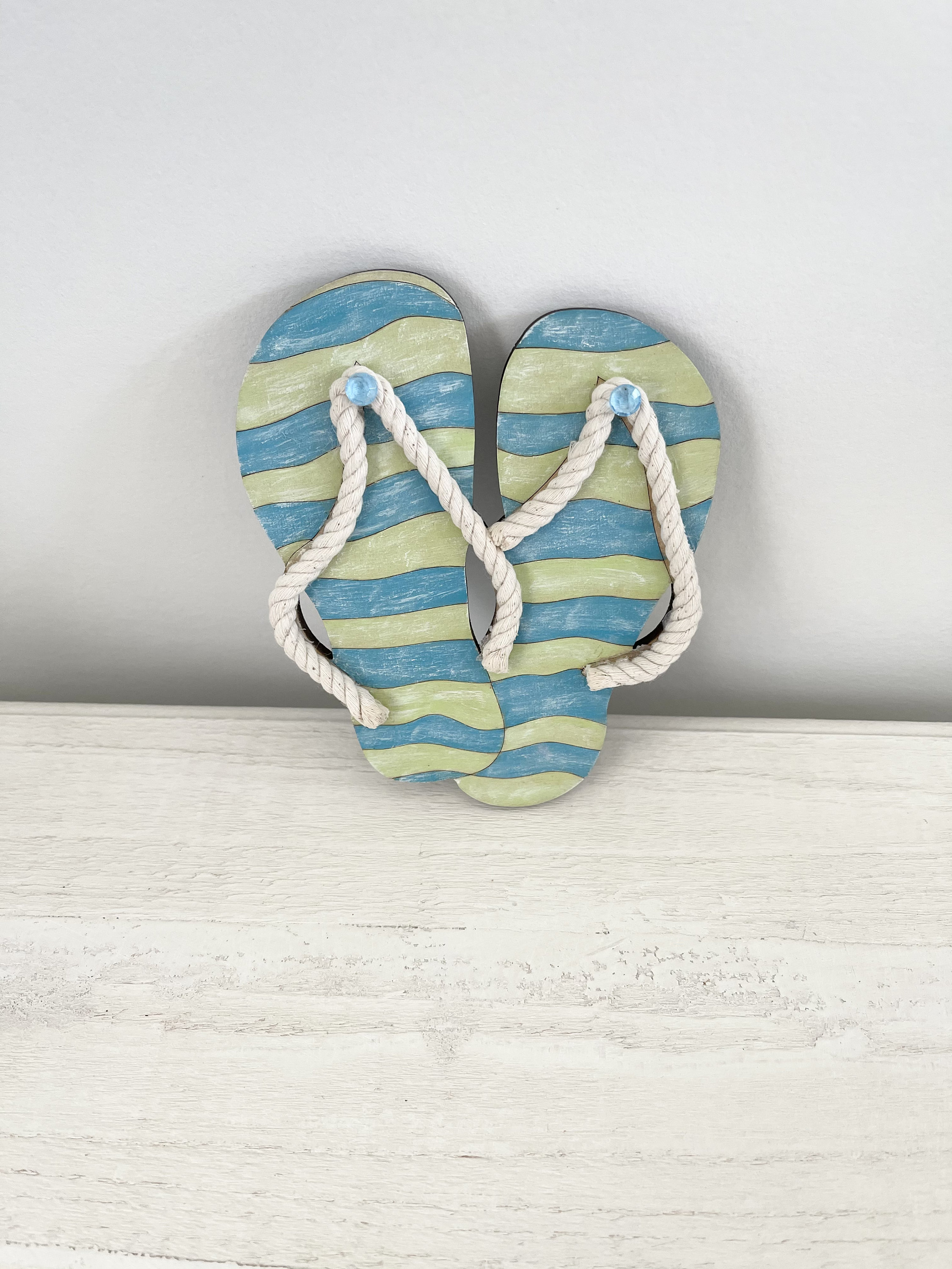Beach Flip Flop Decor Beach Wood Flip Flop Decor Wood Flip Etsy