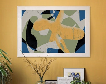 IMPRESIÓN GICLEE de arte abstracto de paisaje GRANDE tamaño 61 x 91 cm