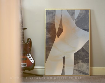 Arte abstracto IMPRESIÓN GICLEE gran tamaño 61 x 91 cm textura decoración de pared