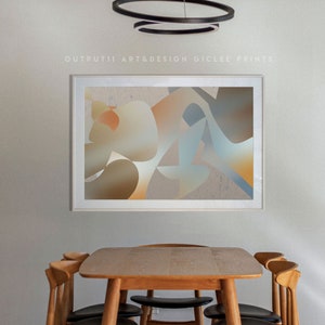Large abstract art GICLEE PRINT landscape modern milder home decorating image 1