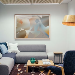 Large abstract art GICLEE PRINT landscape modern milder home decorating image 6