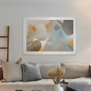 Large abstract art GICLEE PRINT landscape modern milder home decorating image 5