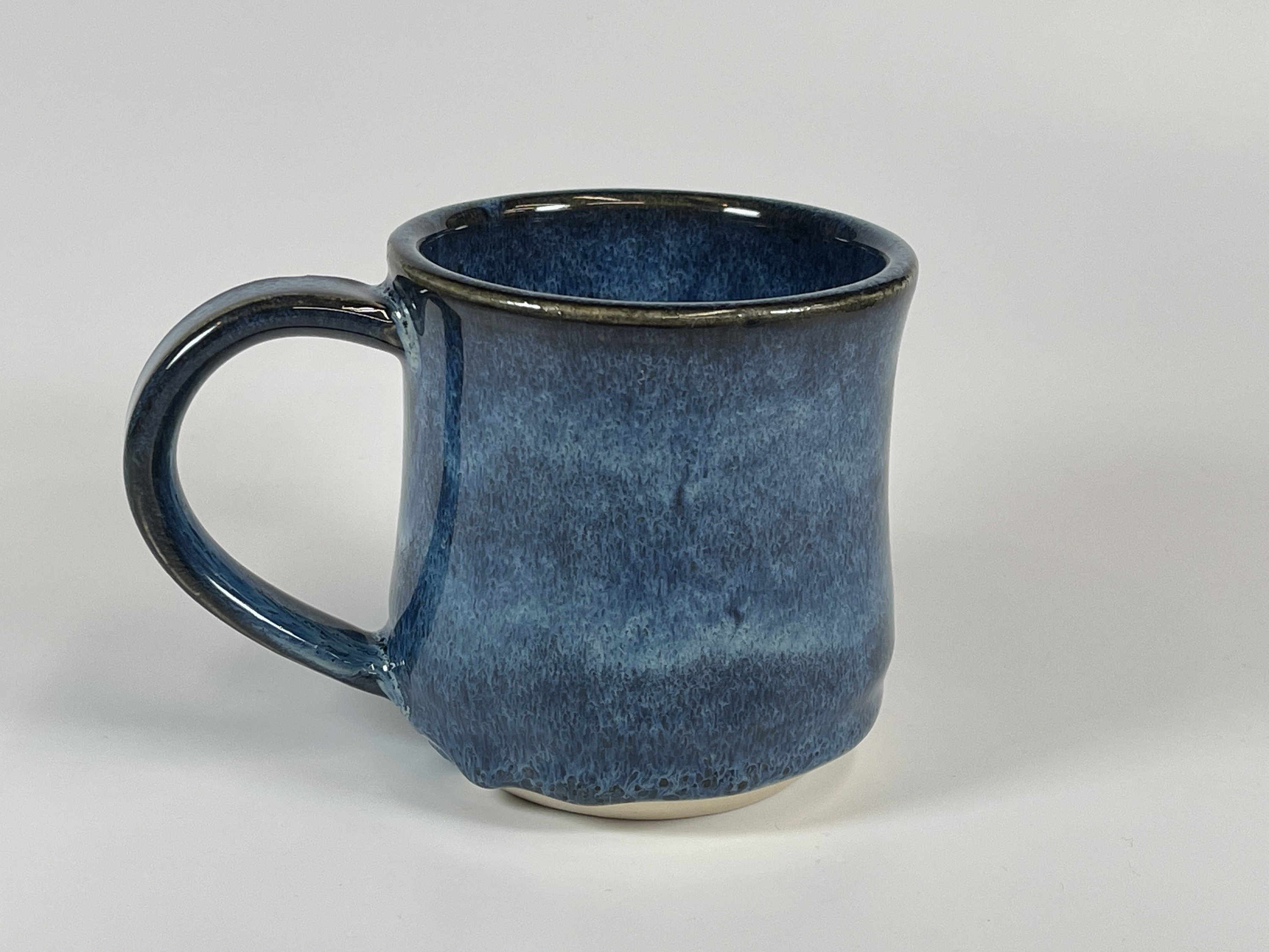 Handmade Stoneware Coffee Mug 7 fl oz Blue Etsy