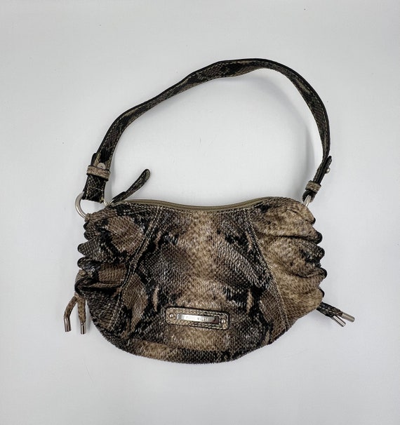 Vintage Snakeskin Print Nine West Handbag - image 1