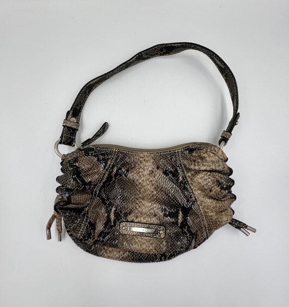 Vintage Snakeskin Print Nine West Handbag Etsy