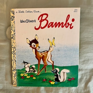 Vintage Copy of Walt Disney’s Bambi, a Little Golden Book
