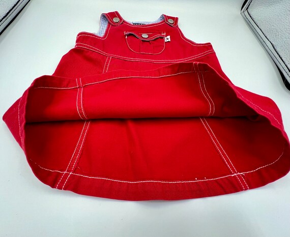 Vintage Red Tommy Hilfiger Baby Jumper Size 12 - … - image 5