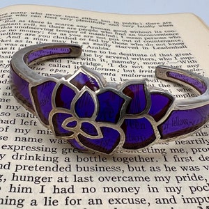 Vintage Purple and Silver Bracelet