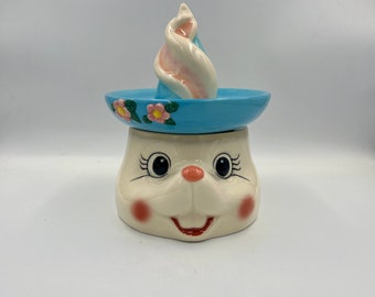 Vintage Ceramic Easter Bunny Juicer