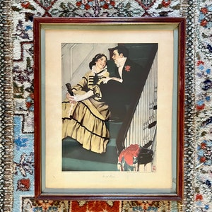 1938 Norman Rockwell Print “Jo and Laurie”