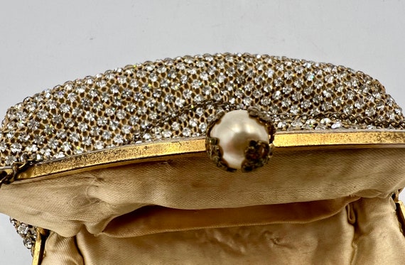 Vintage Rhinestone Evening Bag by A B Made in Ame… - image 6