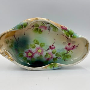 Vintage Hand Painted Trinket Tray