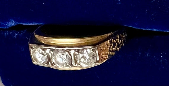 Vintage Men’s Ring - 10K Gold CZ - image 6