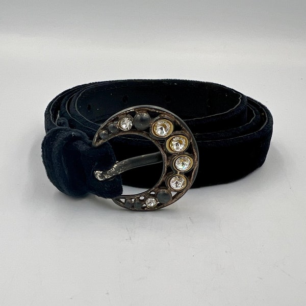 Embroidered Velvet Belt main image 1