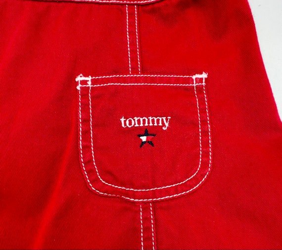 Vintage Red Tommy Hilfiger Baby Jumper Size 12 - … - image 6