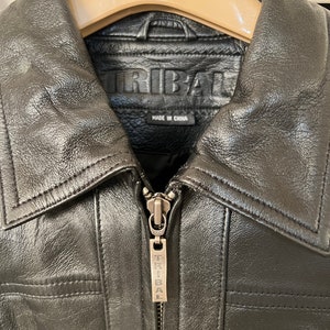 Vintage Black Leather Jacket by Tribal