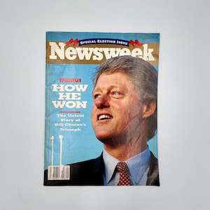 1992 Newsweek Magazine Featuring Bill Clinton