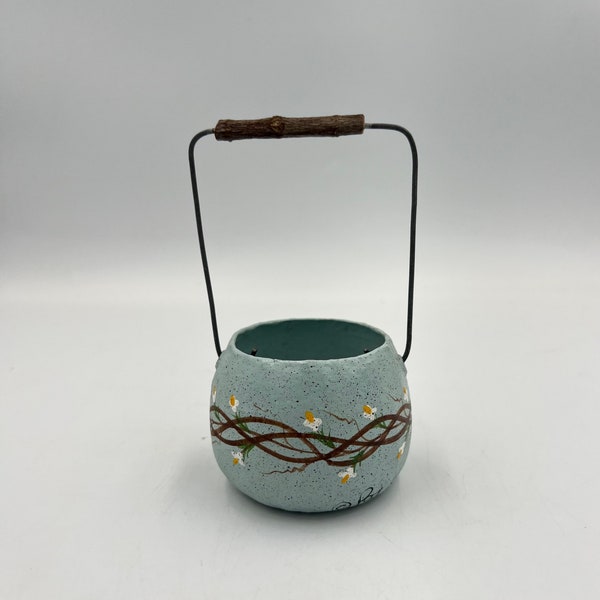 Vintage Miniature Papier Mache Basket