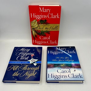 Set of 3 Vintage Christmas Books by Mary Higgins Clark