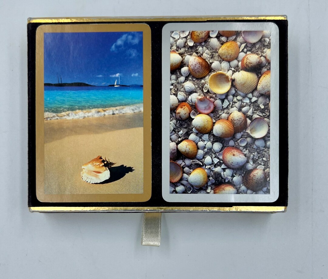 Vintage Seashell Playing Cards Etsy