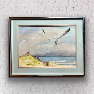 Original Vintage Watercolor Painting “A Mouthful”