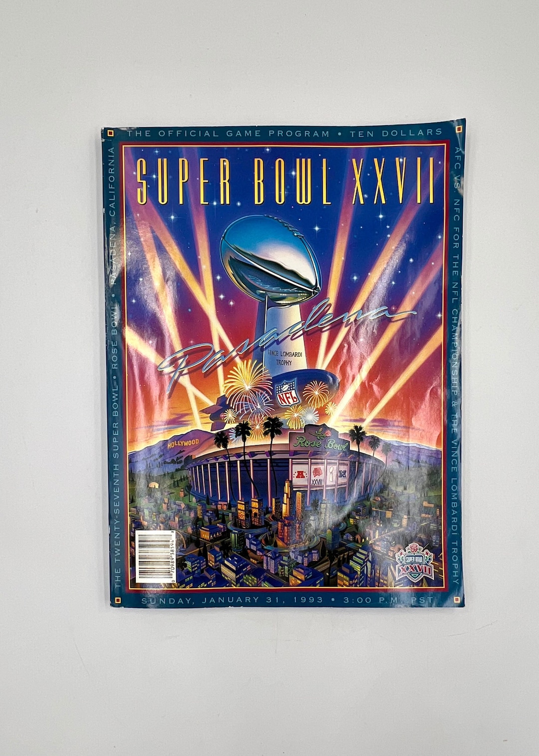 Super Bowl XXVII Program - Buffalo Bills Vs Dallas Cowboys - Etsy