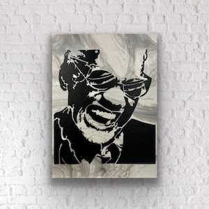 Original 9 x 12” Acrylic Painting “Ray Charles”