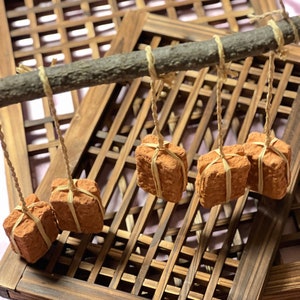 Korean Pottery Hanging Ornament: Folk Fermented Soybeans (meju) Motif ...