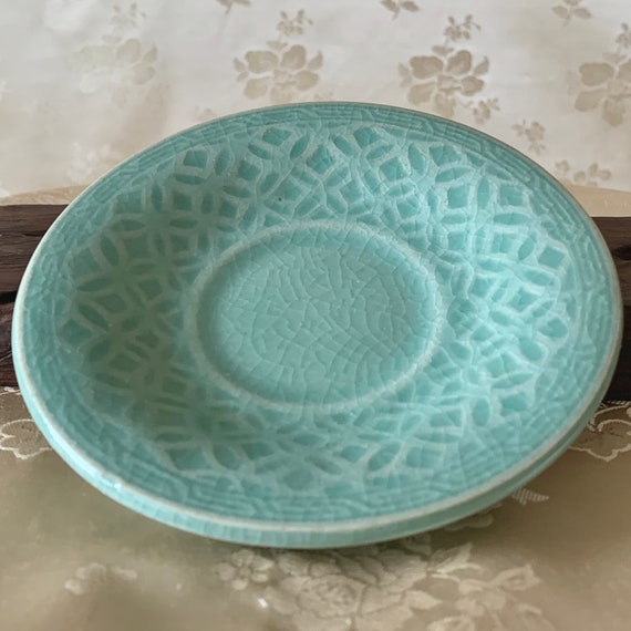 韓国青磁二重構造透かし彫り茶碗セット：チルボ柄 - Etsy 日本