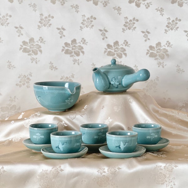Traditional Korean Tea Set Etsy