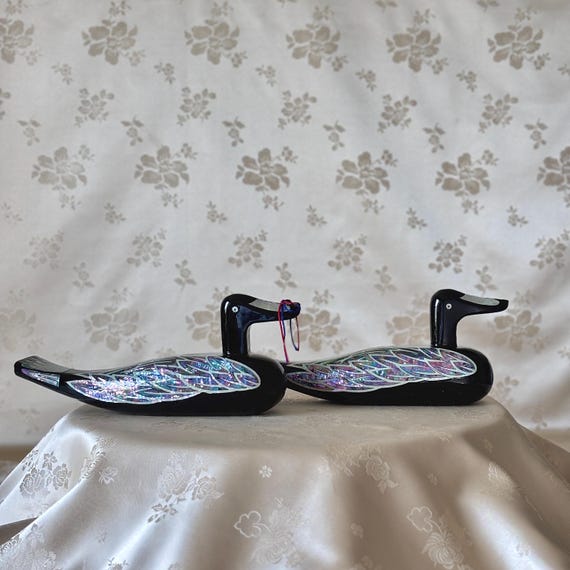 Korean Mother-of-pearl Wedding Duck Set: Grand-scale, Handcrafted