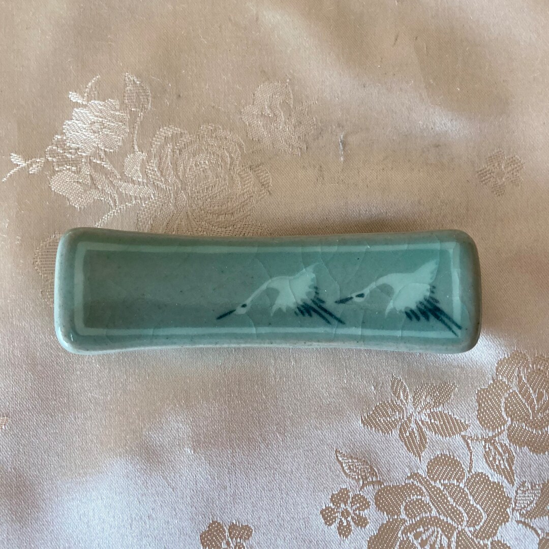 Korean Traditional Handmade Celadon Spoon and Chopstick Rest Etsy