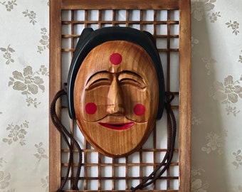 Korean Traditional Handmade Wooden Mask (tal) in Hahoe