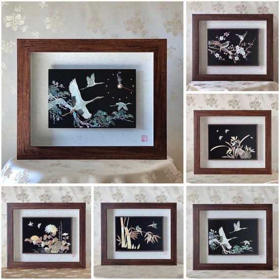 Collection of Korean Traditional Handmade Mother of Pearl Artwork