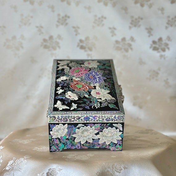 白蝶貝の宝石箱 マザーオブパール ジュエリーボックス 螺鈿 白蝶貝