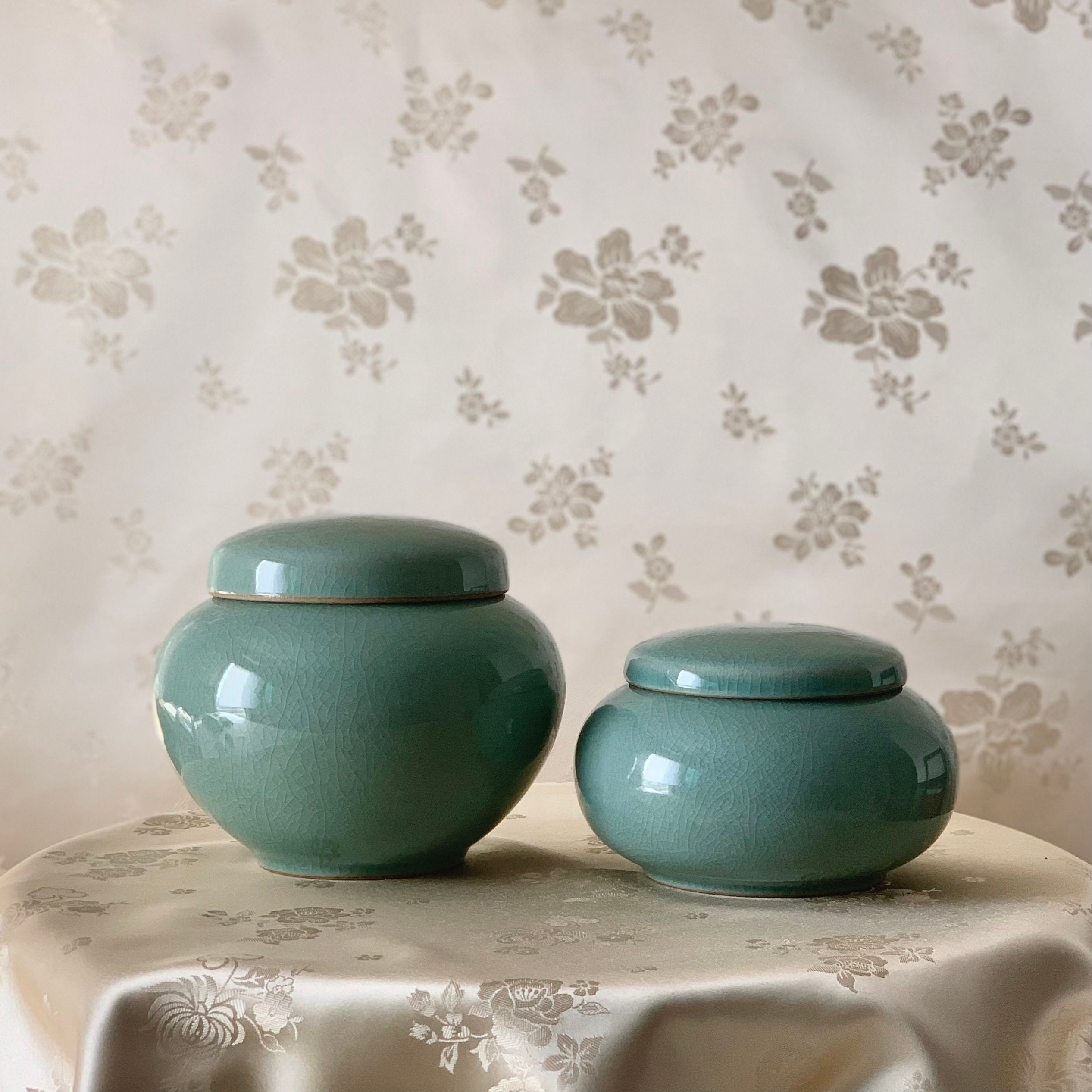 1L, 1000ml, 0.26 gal- Korean Traditional Pottery Pot Jar Onggi Hangari  Ceramic