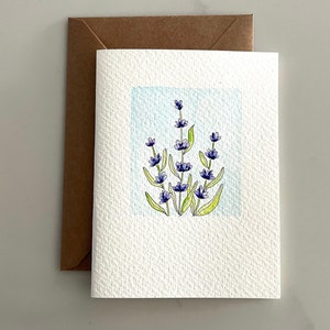 Original Hand Painted Watercolor Flower Card Set Notecard Set for Frame Flower Thank You Card Set image 9