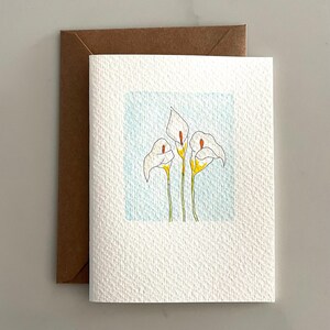 Original Hand Painted Watercolor Flower Card Set Notecard Set for Frame Flower Thank You Card Set image 8