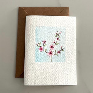 Original Hand Painted Watercolor Flower Card Set Notecard Set for Frame Flower Thank You Card Set image 7