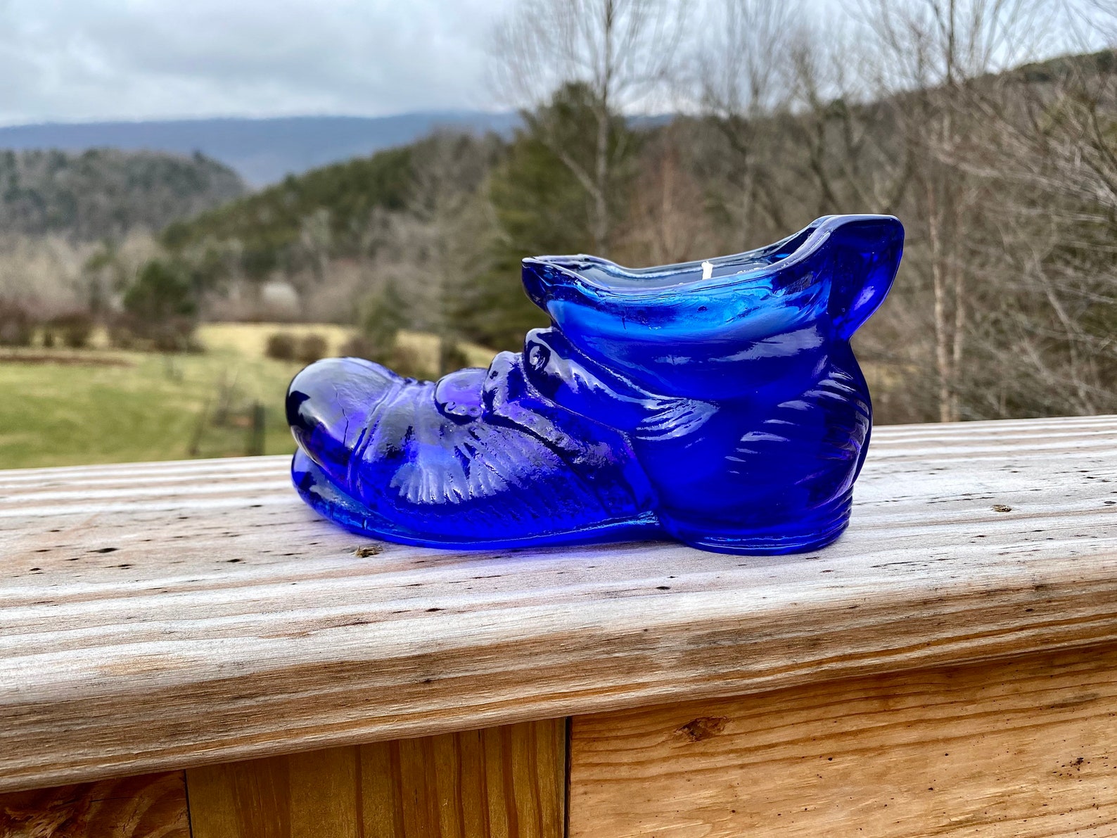 Blue Shoe Candle Made with 100 Vegan Soy Wax and Pure Etsy Blue Shoe Candle Made with 100 Vegan Soy Wax and Pure Etsy