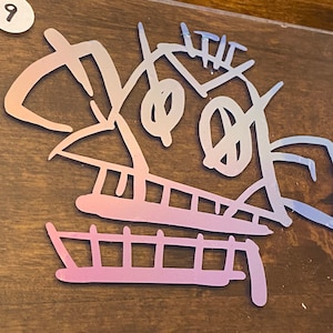 Decalcomania Scimmia Jinx Arcana - Decalcomania League of Legends - Decalcomania Jinx Arcana League of Legends - Jinx e Vi - Adesivo Arcano - Adesivo Jinx - LoL