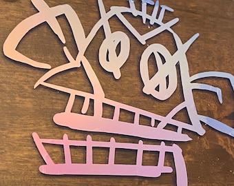 Arcane Jinx Monkey Decal - League of Legends decal - League of Legends Arcane Jinx Decal - Jinx and Vi - Arcane Sticker - Jinx Sticker - LoL