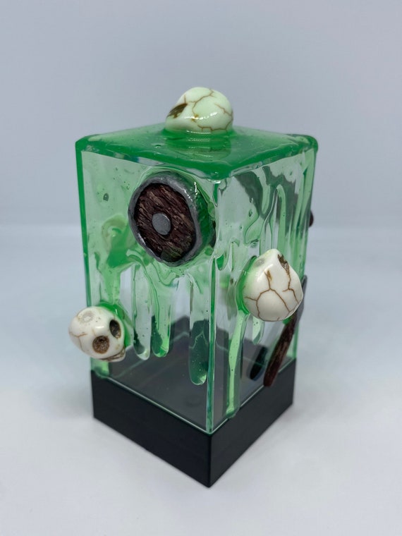 Dnd Gelatinous Cube Dice Holder Polyhedral Dice Set Holder Etsy